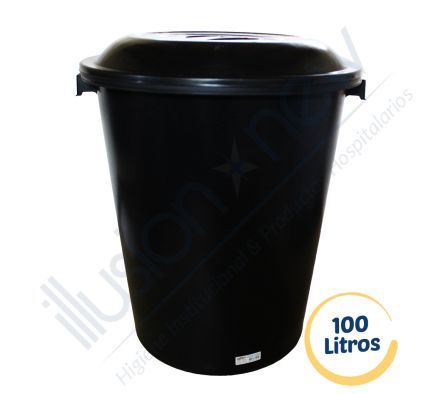 BASURERO 100 LTS CON TAPA - PLASNEW
