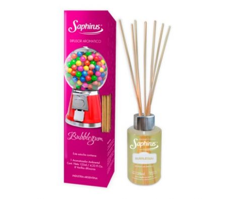 AROMATIZANTE DE AMBIENTE CON VARILLAS BUBBLEGUM 125 ML