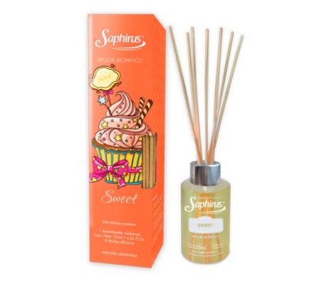 AROMATIZANTE DE AMBIENTE CON VARILLAS SWEET 125 ML