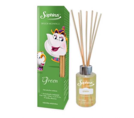AROMATIZANTE DE AMBIENTE CON VARILLAS GREEN 125 ML