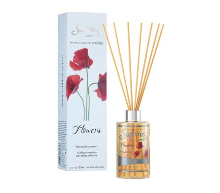 AROMATIZANTE DE AMBIENTE CON VARILLAS FLOWER 125 ML
