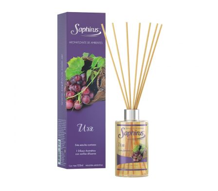 AROMATIZANTE DE AMBIENTE CON VARILLAS UVA 125 ML
