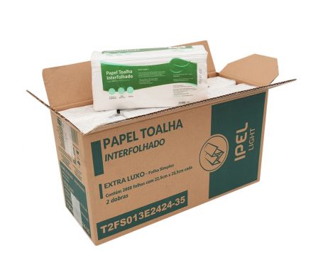 Toalla Intercalada Ipel 250 Hojas x 8 Paquetes 2000 hojas