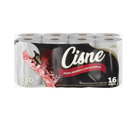 Papel Higiénico Cisne Doble Hoja 30 mts x 16 Rollos