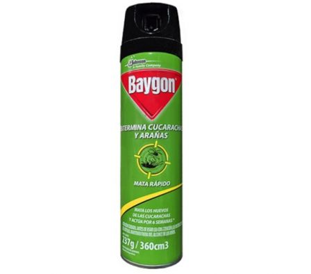 BAYGON AEROSOL EXTERMINA CUCARACHAS Y ARAÐAS 300CC