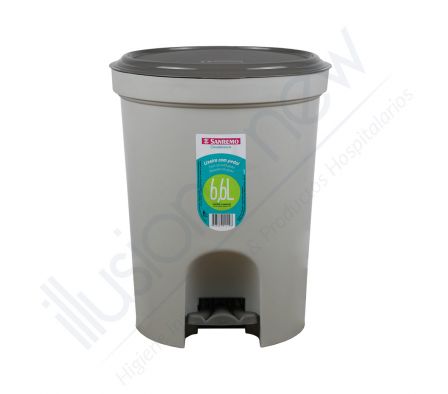 BASURERO A PEDAL 6.6 LTS SANREMO