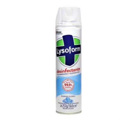 DESINFECTANTE LYSOFORM AEROSOL AIRE DE MONTAÑA 257G/ 360CC.