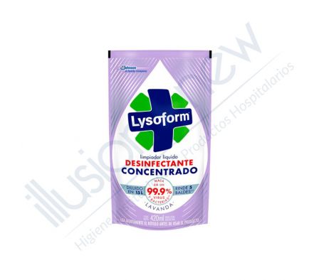 DESINFECTANTE LYSOFORM SACHET LAVANDA LIMPIADOR LIQ.  CONCENTRADO - 420 ML