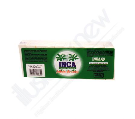 JABON DE COCO INCA PAQ X 10 UNID.  X 40 GRS