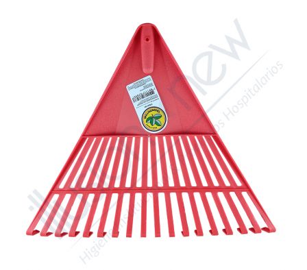 RASTRILLO P/ JARDIN TRAMONTINA DE PLASTICO 18 DIENTES COLOR NARANJA