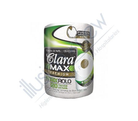 TOALLA MULTIUSO CLARA MAX 01 ROLLO 120 HOJAS