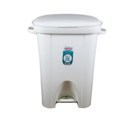 BASURERO C/ PEDAL 36 LTS SANREMO