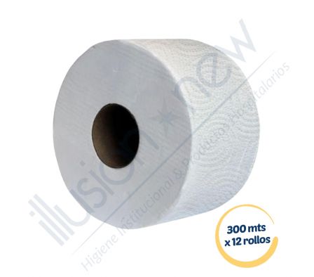 PAPEL HIGIENIDO  300 MTS X FARDO 12 UNID COD 350 NACIONAL - CONO GRANDE