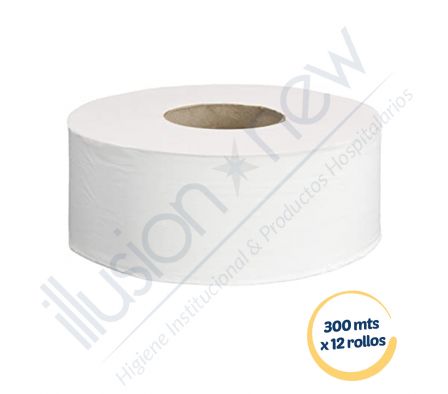 PAPEL HIGIENICO 300 MTS X FARDO 12 UNID - CONO CHICO