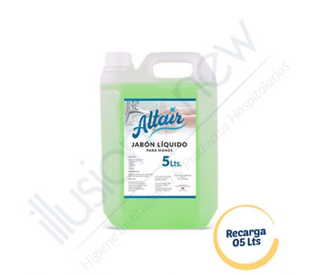 JABON LIQUIDO P/ MANOS 5.0 LTS MANZANA VERDE RECARGA ALTAIR
