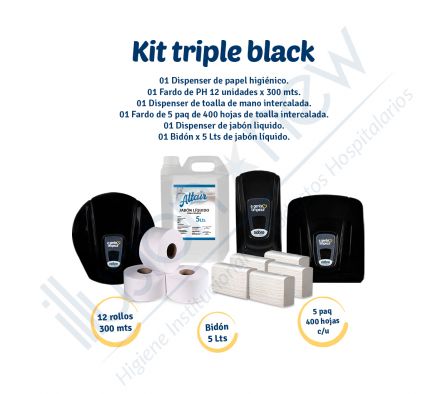 KIT TRIPLE BLACK - ARTICULOS DE LIMPIEZA