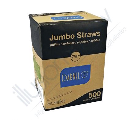 CAJA PAJITA FORRADA JUMBO ECO DARNEL X 500 UNID