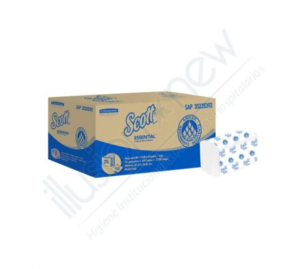 TOALLA INTERCALADA SCOTT ESSENTIAL 18 PAQUETES X 150 HOJAS