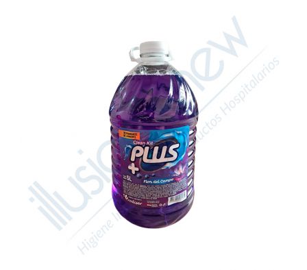DESODORANTE LIQUIDO CLEAN PLUS 5 LTS FLOR DEL CAMPO