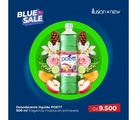 DESODORANTE LIQUIDO POETT 900ML SOLO PARA TI