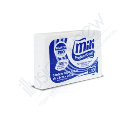 FARDO TOALLA INTERCALADA MILI PROF AZUL 1000 HOJAS