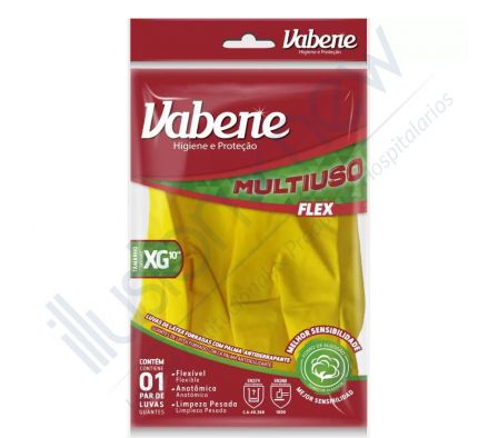 GUANTE DE LATEX MULTIUSO LEVE GG AMARILLO REF. 1727 01 PAR