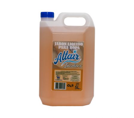 Jabón Líquido para Ropa Incoloro 5 Lts