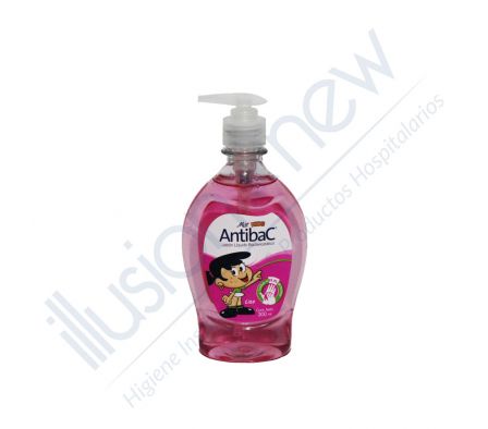 JABON LIQUIDO MAR ANTIBAC KIDS ROSADO C/ DISPENSADOR 300 ML