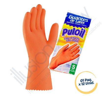 GUANTE DE USO DOMESTICO PULOIL 01 PAR TAMAÐO 'S