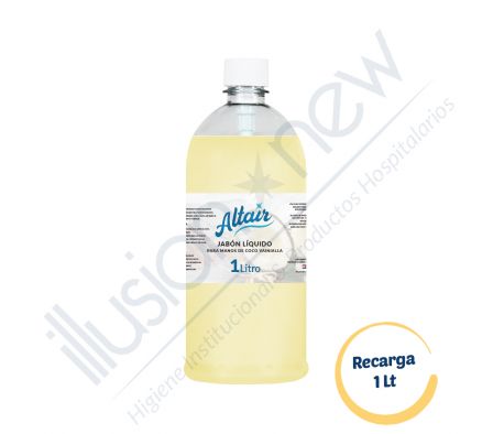 JABON LIQUIDO P/ MANOS 1.0 LTS COCO VAINILLA RECARGA ALTAIR